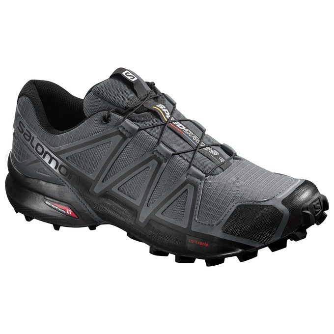 SALOMON SPEEDCROSS 4 Philippines - Men's Trail Running Shoes - Grey/Black | 518943-UCJ